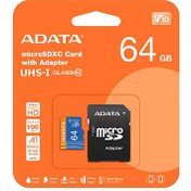 تصویر کارت حافظه ای دیتا Premier V10 ظرفیت ۶۴ گیگابایت کلاس ۱۰ UHS-I 