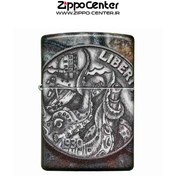 تصویر فندک زیپو اصل کد 49434 – Original Zippo Pirate Coin Design Zippo Pirate Coin Design