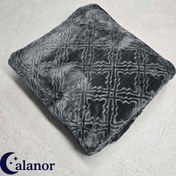 تصویر پتو دونفره ساده طوسی 