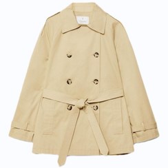 تصویر ترنچ كت كوتاه كرم زنانه استرادیواریوس-stradivarius مدل 2014 