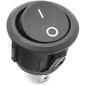 تصویر کلید راکر گرد چراغدار سه پایه Rocker 3Pin switch