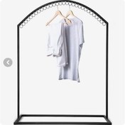 تصویر رگال آویز لباس طرح گنبدی حلقه دار - سفید 