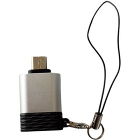 تصویر مبدل USB به میکرو یو‌اس‌بی ارلدام مدل OT66 EARLDOM ET-OT66 microUSB to USB OTG