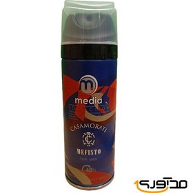 تصویر اسپری بدن مردانه کازاموراتی مفیستو Mefisto مدیا (media)-حجم 200 میل media Mefisto Body Spray 200ml