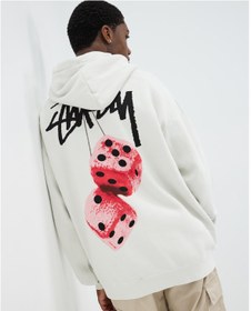 تصویر هودی نخی استاسی stussy - s / سفید stussy sweatshirt