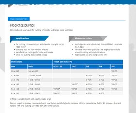 تصویر تیغ اره نواری پیلانا حجیم M42 