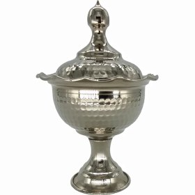 تصویر قندان پایه دار کروم 