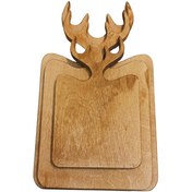 تصویر تخته سرو چوبی طرح گوزن مجموعه ۳ عددی 