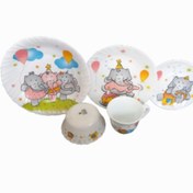 تصویر سرویس غذاخوری 5 پارچه کودک پارس اپال طرح 750 