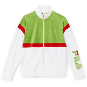 تصویر سویشرت ورزشی مردانه فیلا Fila Sport Mansur Jacket سفید سبز 