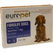 تصویر قطره ضد کک و کنه یوروپت مخصوص سگهای ۲ تا ۱۰ کیلوگرم بسته ۵ عددی 