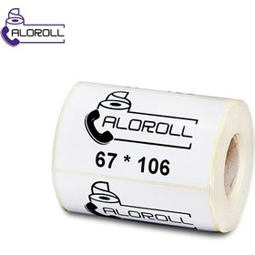 تصویر لیبل کاغذی تاپ لیبل تک ردیف 67x106 67x106 Thermal Printer Paper Label