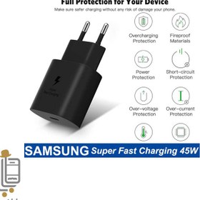 تصویر شارژر سامسونگ 45 وات اصل SAMSUNG CHARGER 45W ORG