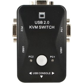 تصویر سوییچ KVM دو پورت USB 2.0 مدل 2UK Manual USB 2.0 KVM Switch MODEL 2UK