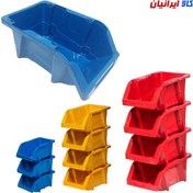 تصویر پالت پلاستیکی پیچ و مهره و ابزار 10*14*22 سانتیمتر 