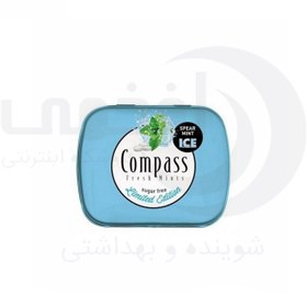 تصویر قرص خوشبو کننده دهان کامپس با طعم نعنا کوهی بدون شکر - Compass Spear Mint خوشبوکننده دهان کامپس 14 نعنا کوهی