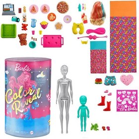 تصویر مجموعه عروسک باربی و لوازم جانبی Mattel Barbie® Color Reveal™ Pyjama-Party Deluxe Spielset 