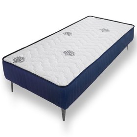 تصویر تشک نفیس مدل نیلوفر A +پایه فلزی+ تاج سایز یک نفره کوچک 90*200 nafis mattress