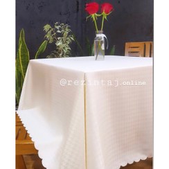 تصویر رومیزی 10 نفره 150×280 سانتی‌ متری طرح کنزو – رزین تاژ 