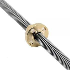 تصویر لید اسکرو 70 سانتی متری T10 به همراه مهره / Lead Screw Tr10 with nut 700mm 