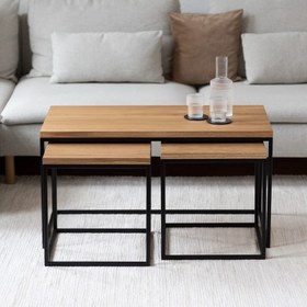 تصویر میز جلومبلی مدل AC4586 مجموعه سه عددی 