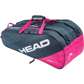 تصویر ساک تنیس هد | Elite 9R Supercombi Anthracite Pink 