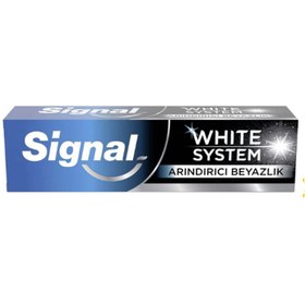 تصویر خمیردندان سفیدکننده زغالی سیگنال مدل White System حجم 75 میل Signal White System Aktif Karbon 75 ml