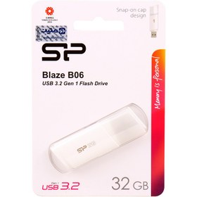 تصویر فلش مموری 32 گیگابایت سیلیکون پاور مدل BLAZE B06 USB 3.2 SILICON POWER BLAZE B06 USB 3.2 GEN 1 FLASH DRIVE | SP032GBUF3B06V1W