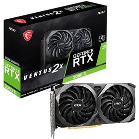 تصویر کارت گرافیک ام اس آی مدل GeForce RTX 3060 Ti VENTUS 2X 8G OCV1 LHR 