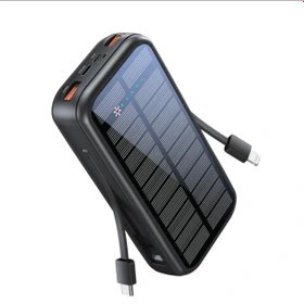 تصویر پاوربانک خورشیدی گرین لاین مدل GL-PB66 PD20W Solar 2 ظرفیت 16000 میلی‌ آمپر ساعت 