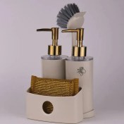 تصویر ست جا مایعی دو قلو الوان کد 1936 لیمون 