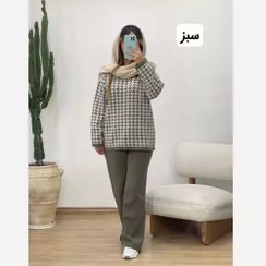 تصویر بلوز شلوار بافت پیچازی زنانه 