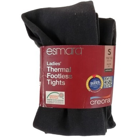 ESMARA THERMAL TIGHTS ~ 10/12 ~ 36/38 ~ BLACK ~ Special Thermal