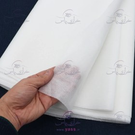 تصویر لایه چسب کاغذی فرانسه سفید 10 یاردی(9.20 متری) 
