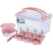 تصویر سبد پیک نیک ونوس پلاستیک مدل اطلس 6 نفره 