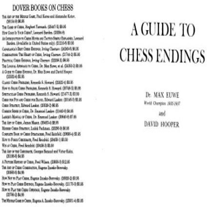 Chess Book - A Guide to Chess Endings Euwe and Hooper Dover