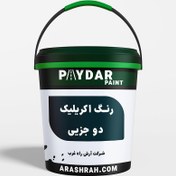 تصویر رنگ اکریلیک دو جزیی پایدار سطل 25 کیلویی 