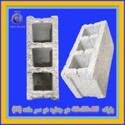 تصویر بلوک پوکه ای دوجداره آریا بلوک سایز ۱۵*۲۰*۴۰ 