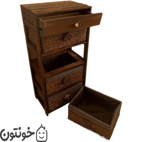 تصویر فایل دراور حصیری چهار طبقه مدل H1000 