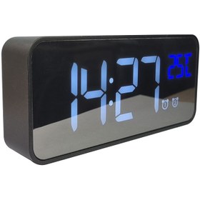 تصویر ساعت رومیزی ال ای دی مدل LED CLOCK PT-6800BW 