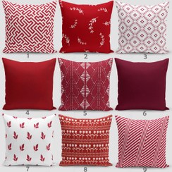 تصویر کاور کوسن ست 9 عددی قرمز کد CU2 