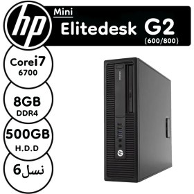 تصویر مینی کیس اچ پی استوک G2 800/600 | 8GB RAM | 500GB HDD | Core i5 6th HP EliteDesk 800/600 G2