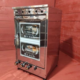 تصویر تنور 4 سینی با 2 چدن تایمر دار 