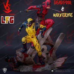 تصویر اکشن فیگور مجسمه دد پول و ولورین Deadpool & Wolverine ( Deadpool 3 ) طرح ۲ 