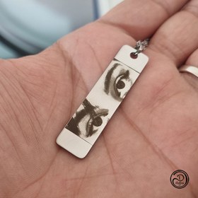 تصویر جاکلیدی استیل حک چشم 