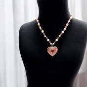تصویر گردنبند لاکت قلب( قلب بازشو) مدل 002 