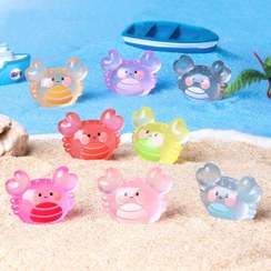 تصویر مجسمه شب تاب طرح خرچنگ کیوت فیگور شبتاب سایز بزرگ 