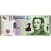 تصویر اسکناس 5 پزو آرژانتین 5Pesos Aregentina