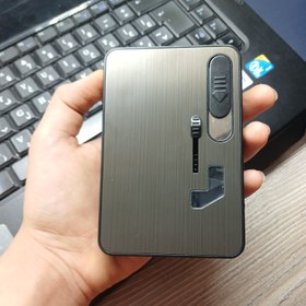 تصویر باکس سیگاربا فندک cigarette case 