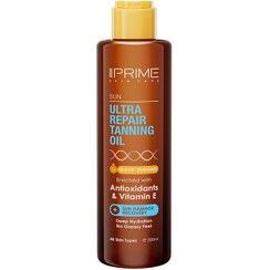تصویر روغن آفتاب برنزه کننده و ترمیم کننده پریم حجم 200 میلی لیتر Prime Ultra Repair Tanning Oil 200 ML